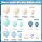 Under the Sea Balloon Garland Kit 147pcs Pastel Blue Green White for Party